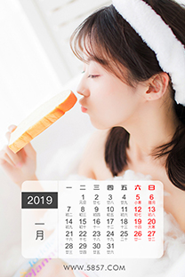 2019年1月高清日歷壁紙