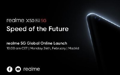 realme真我X50 Pro將亮相 全球發(fā)布會2月24日下午見